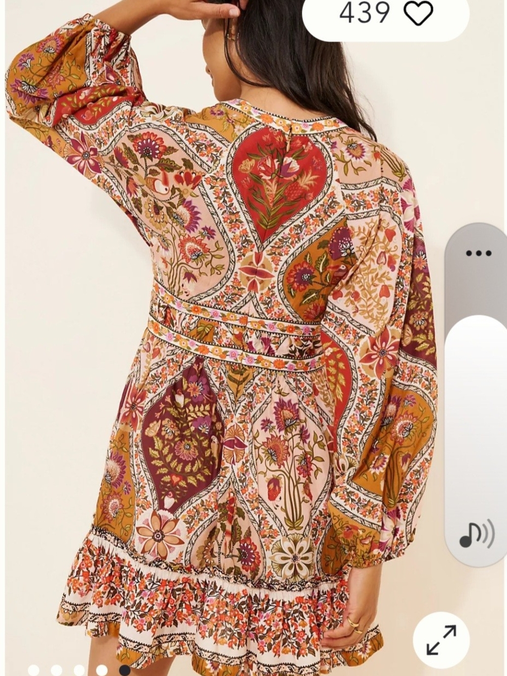 FARM Rio Floral Blouse in Teal, Yellow, Red - Picture 3 of 16